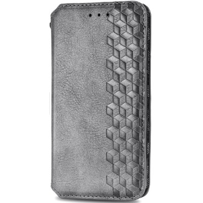 Шкіряний чохол книжка GETMAN Cubic (PU) для Xiaomi Redmi Note 9 / Redmi 10X Сірий Шкіряний чохол книжка GETMAN Cubic (PU) для Xiaomi Redmi Note 9 / Redmi 10X Сірий