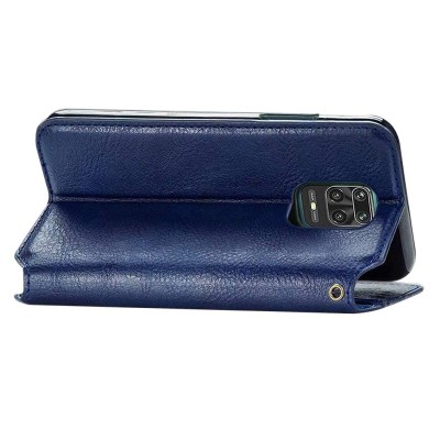 Шкіряний чохол книжка GETMAN Cubic (PU) для Xiaomi Redmi Note 9s / Note 9 Pro / Note 9 Pro Max Синій Шкіряний чохол книжка GETMAN Cubic (PU) для Xiaomi Redmi Note 9s / Note 9 Pro / Note 9 Pro Max Синій
