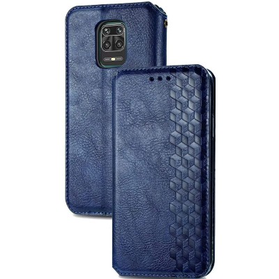 Шкіряний чохол книжка GETMAN Cubic (PU) для Xiaomi Redmi Note 9s / Note 9 Pro / Note 9 Pro Max Синій Шкіряний чохол книжка GETMAN Cubic (PU) для Xiaomi Redmi Note 9s / Note 9 Pro / Note 9 Pro Max Синій