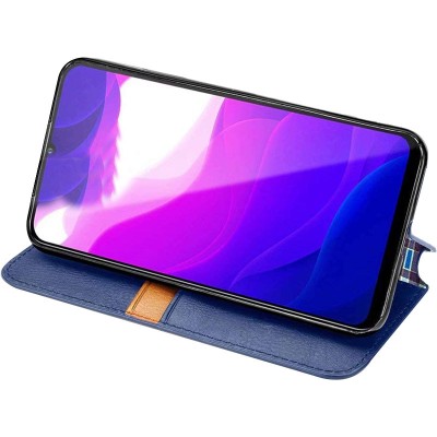 Шкіряний чохол книжка GETMAN Cubic (PU) для Xiaomi Redmi Note 9s / Note 9 Pro / Note 9 Pro Max Синій Шкіряний чохол книжка GETMAN Cubic (PU) для Xiaomi Redmi Note 9s / Note 9 Pro / Note 9 Pro Max Синій