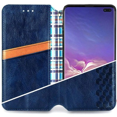 Шкіряний чохол книжка GETMAN Cubic (PU) для Xiaomi Redmi Note 9s / Note 9 Pro / Note 9 Pro Max Синій Шкіряний чохол книжка GETMAN Cubic (PU) для Xiaomi Redmi Note 9s / Note 9 Pro / Note 9 Pro Max Синій
