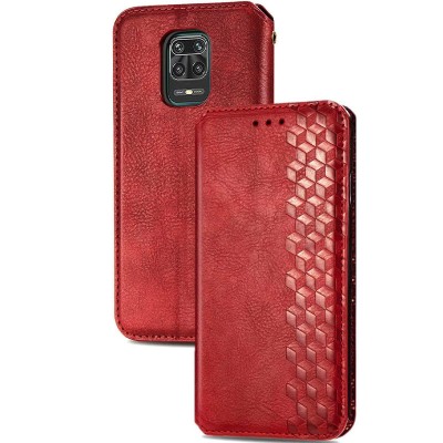 Шкіряний чохол книжка GETMAN Cubic (PU) для Xiaomi Redmi Note 9s / Note 9 Pro / Note 9 Pro Max Червоний Шкіряний чохол книжка GETMAN Cubic (PU) для Xiaomi Redmi Note 9s / Note 9 Pro / Note 9 Pro Max Червоний