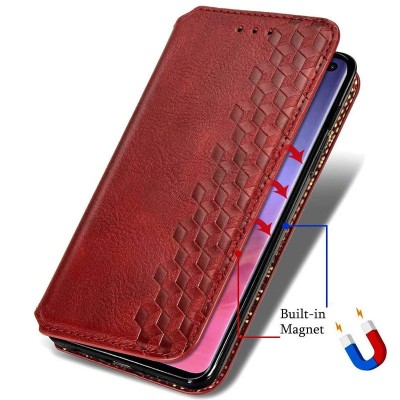 Шкіряний чохол книжка GETMAN Cubic (PU) для Xiaomi Redmi Note 9s / Note 9 Pro / Note 9 Pro Max Червоний Шкіряний чохол книжка GETMAN Cubic (PU) для Xiaomi Redmi Note 9s / Note 9 Pro / Note 9 Pro Max Червоний