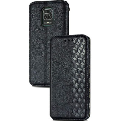 Шкіряний чохол книжка GETMAN Cubic (PU) для Xiaomi Redmi Note 9s / Note 9 Pro / Note 9 Pro Max Чорний Шкіряний чохол книжка GETMAN Cubic (PU) для Xiaomi Redmi Note 9s / Note 9 Pro / Note 9 Pro Max Чорний