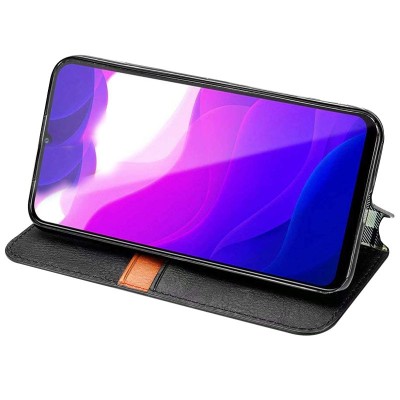 Шкіряний чохол книжка GETMAN Cubic (PU) для Xiaomi Redmi Note 9s / Note 9 Pro / Note 9 Pro Max Чорний Шкіряний чохол книжка GETMAN Cubic (PU) для Xiaomi Redmi Note 9s / Note 9 Pro / Note 9 Pro Max Чорний