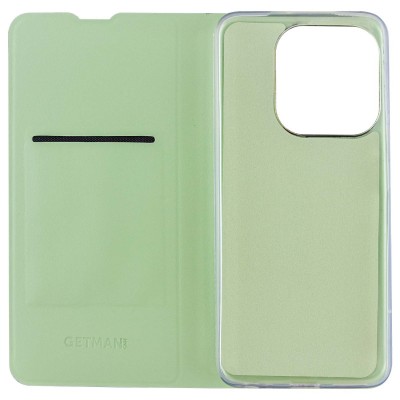 Шкіряний чохол книжка GETMAN Elegant (PU) для Tecno Spark Go 2023 М'ятний Шкіряний чохол книжка GETMAN Elegant (PU) для Tecno Spark Go 2023 М'ятний