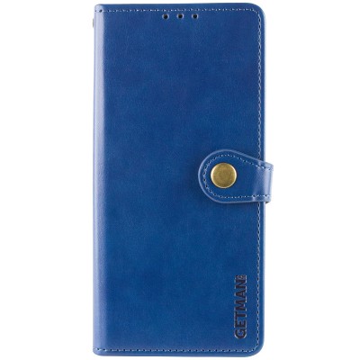 Шкіряний чохол книжка GETMAN Gallant (PU) для Infinix Smart 9 4G / Hot 50i Синій Шкіряний чохол книжка GETMAN Gallant (PU) для Infinix Smart 9 4G / Hot 50i Синій