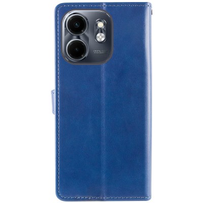Шкіряний чохол книжка GETMAN Gallant (PU) для Infinix Smart 9 4G / Hot 50i Синій Шкіряний чохол книжка GETMAN Gallant (PU) для Infinix Smart 9 4G / Hot 50i Синій