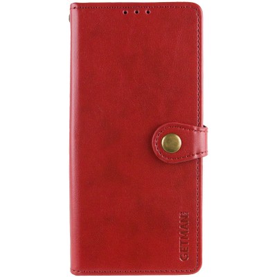 Шкіряний чохол книжка GETMAN Gallant (PU) для Infinix Smart 9 4G / Hot 50i Червоний Шкіряний чохол книжка GETMAN Gallant (PU) для Infinix Smart 9 4G / Hot 50i Червоний