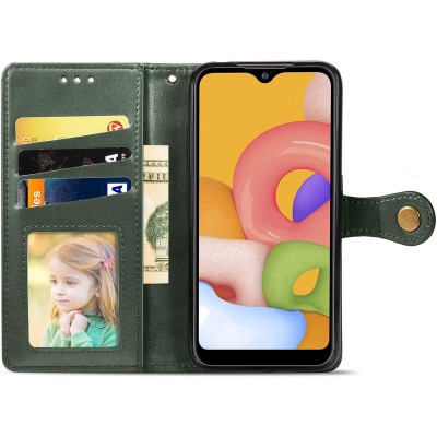 Шкіряний чохол книжка GETMAN Gallant (PU) для Samsung Galaxy A06 Зелений Шкіряний чохол книжка GETMAN Gallant (PU) для Samsung Galaxy A06 Зелений