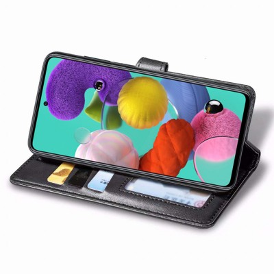 Шкіряний чохол книжка GETMAN Gallant (PU) для Samsung Galaxy A51 Чорний