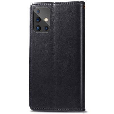 Шкіряний чохол книжка GETMAN Gallant (PU) для Samsung Galaxy A51 Чорний