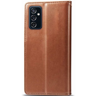 Шкіряний чохол книжка GETMAN Gallant (PU) для Samsung Galaxy M14 5G Коричневий Шкіряний чохол книжка GETMAN Gallant (PU) для Samsung Galaxy M14 5G Коричневий