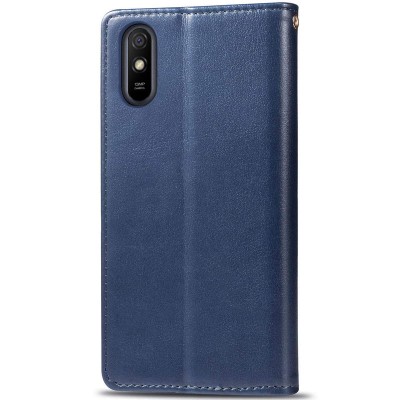 Шкіряний чохол книжка GETMAN Gallant (PU) для Xiaomi Redmi 9A Синій Шкіряний чохол книжка GETMAN Gallant (PU) для Xiaomi Redmi 9A Синій