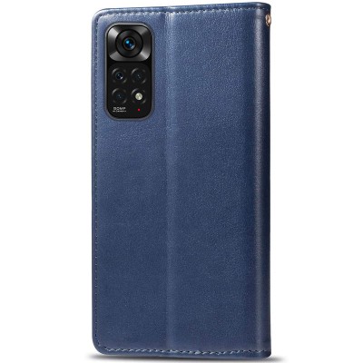Шкіряний чохол книжка GETMAN Gallant (PU) для Xiaomi Redmi Note 11 (Global) / Note 11S Синій Шкіряний чохол книжка GETMAN Gallant (PU) для Xiaomi Redmi Note 11 (Global) / Note 11S Синій