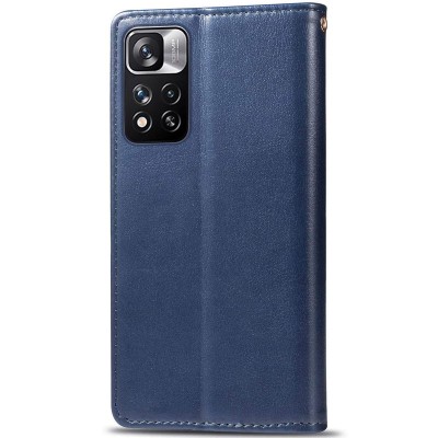Шкіряний чохол книжка GETMAN Gallant (PU) для Xiaomi Redmi Note 11 Pro 4G/5G / 12 Pro 4G Синій Шкіряний чохол книжка GETMAN Gallant (PU) для Xiaomi Redmi Note 11 Pro 4G/5G / 12 Pro 4G Синій