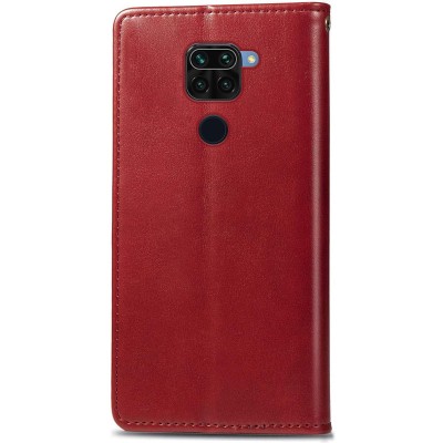 Шкіряний чохол книжка GETMAN Gallant (PU) для Xiaomi Redmi Note 9 / Redmi 10X Червоний Шкіряний чохол книжка GETMAN Gallant (PU) для Xiaomi Redmi Note 9 / Redmi 10X Червоний