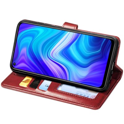 Шкіряний чохол книжка GETMAN Gallant (PU) для Xiaomi Redmi Note 9 / Redmi 10X Червоний Шкіряний чохол книжка GETMAN Gallant (PU) для Xiaomi Redmi Note 9 / Redmi 10X Червоний