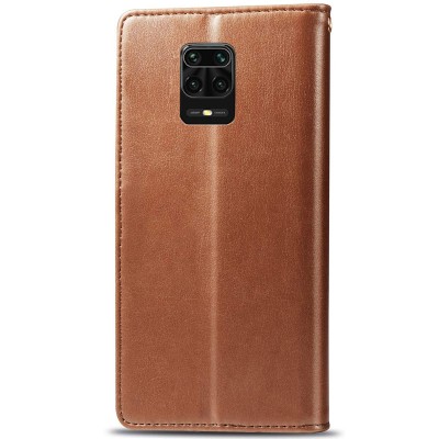 Шкіряний чохол книжка GETMAN Gallant (PU) для Xiaomi Redmi Note 9s / Note 9 Pro / Note 9 Pro Max Коричневий Шкіряний чохол книжка GETMAN Gallant (PU) для Xiaomi Redmi Note 9s / Note 9 Pro / Note 9 Pro Max Коричневий