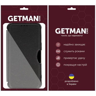 Шкіряний чохол книжка GETMAN Razor (PU) для Samsung Galaxy A25 5G Carbon Шкіряний чохол книжка GETMAN Razor (PU) для Samsung Galaxy A25 5G Carbon