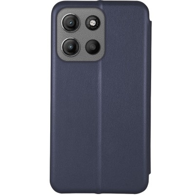 Шкіряний чохол-книжка Classy для Motorola Moto G15 4G Темно-синій