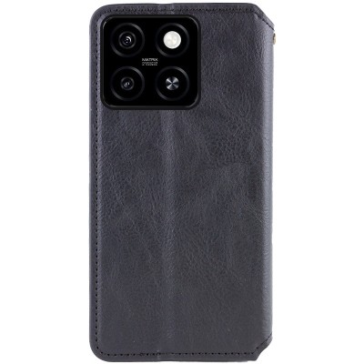 Шкіряний чохол-книжка GETMAN Cubic (PU) для Motorola Moto G75 5G Чорний Шкіряний чохол-книжка GETMAN Cubic (PU) для Motorola Moto G75 5G Чорний