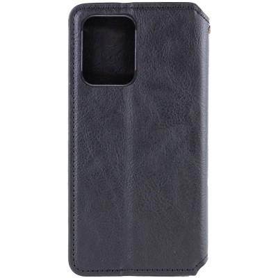 Шкіряний чохол-книжка GETMAN Cubic (PU) для Motorola Moto G85 Чорний
