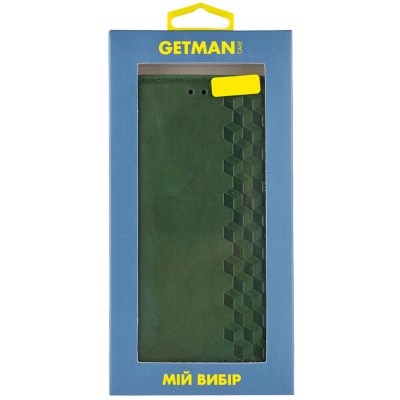 Шкіряний чохол-книжка GETMAN Cubic (PU) для Xiaomi Redmi A5 / Poco C71 Зелений Шкіряний чохол-книжка GETMAN Cubic (PU) для Xiaomi Redmi A5 / Poco C71 Зелений