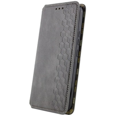 Шкіряний чохол-книжка GETMAN Cubic (PU) для Xiaomi Redmi A5 / Poco C71 Сірий Шкіряний чохол-книжка GETMAN Cubic (PU) для Xiaomi Redmi A5 / Poco C71 Сірий
