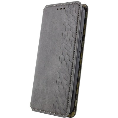 Шкіряний чохол-книжка GETMAN Cubic (PU) для Xiaomi Redmi Note 14 Pro 4G Сірий Шкіряний чохол-книжка GETMAN Cubic (PU) для Xiaomi Redmi Note 14 Pro 4G Сірий