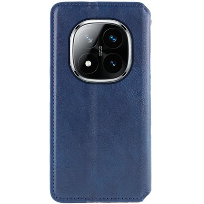 Шкіряний чохол-книжка GETMAN Cubic (PU) для Xiaomi Redmi Note 14 Pro 5G / 14 Pro+ Синій