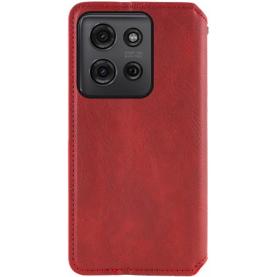 Шкіряний чохол-книжка GETMAN Cubic (PU) для ZTE Blade A55 4G Червоний