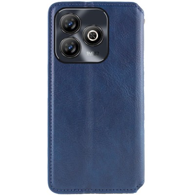 Шкіряний чохол-книжка GETMAN Cubic (PU) для ZTE Blade A75 4G Синій Шкіряний чохол-книжка GETMAN Cubic (PU) для ZTE Blade A75 4G Синій