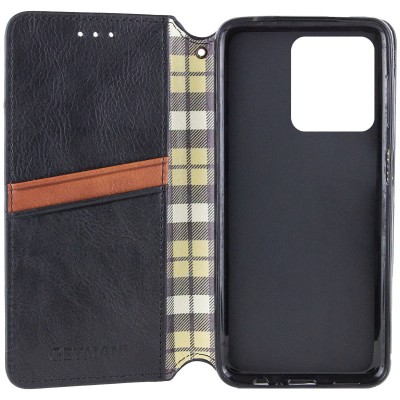 Шкіряний чохол-книжка GETMAN Cubic (PU) для ZTE Blade A75 4G Чорний Шкіряний чохол-книжка GETMAN Cubic (PU) для ZTE Blade A75 4G Чорний