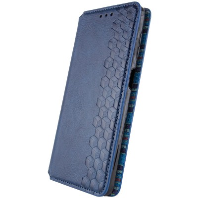 Шкіряний чохол-книжка GETMAN Cubic (PU) для ZTE Nubia V60 Синій Шкіряний чохол-книжка GETMAN Cubic (PU) для ZTE Nubia V60 Синій