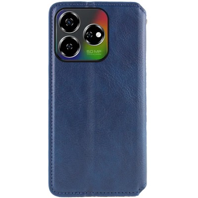 Шкіряний чохол-книжка GETMAN Cubic (PU) для ZTE Nubia V60 Синій Шкіряний чохол-книжка GETMAN Cubic (PU) для ZTE Nubia V60 Синій