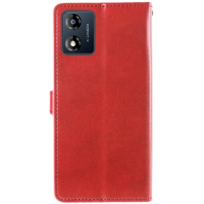 Шкіряний чохол-книжка GETMAN Gallant (PU) для Motorola Moto E13 Червоний Шкіряний чохол-книжка GETMAN Gallant (PU) для Motorola Moto E13 Червоний