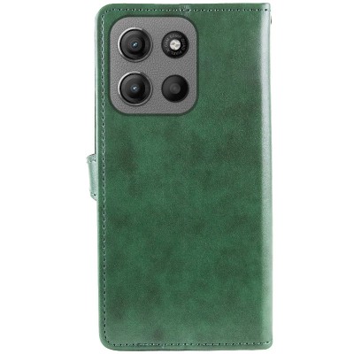 Шкіряний чохол-книжка GETMAN Gallant (PU) для Motorola Moto G15 4G Зелений Шкіряний чохол-книжка GETMAN Gallant (PU) для Motorola Moto G15 4G Зелений