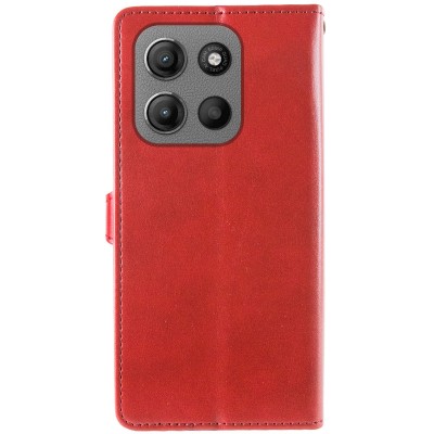 Шкіряний чохол-книжка GETMAN Gallant (PU) для Motorola Moto G15 4G Червоний
