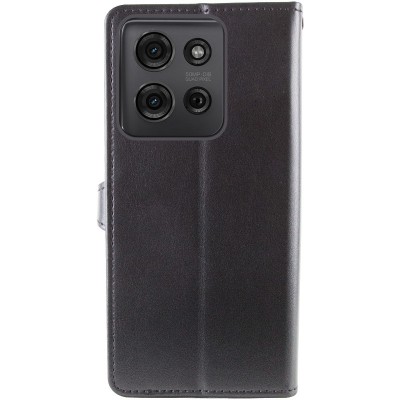 Шкіряний чохол-книжка GETMAN Gallant (PU) для Motorola Moto G75 5G Чорний Шкіряний чохол-книжка GETMAN Gallant (PU) для Motorola Moto G75 5G Чорний