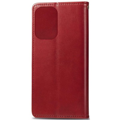 Шкіряний чохол-книжка GETMAN Gallant (PU) для Motorola Moto G85 Червоний