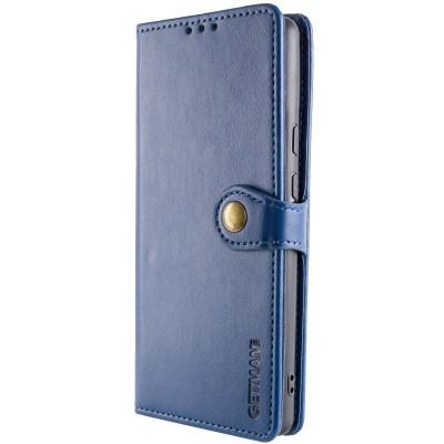 Шкіряний чохол-книжка GETMAN Gallant (PU) для Xiaomi Redmi Note 14 4G (Europe version) Синій