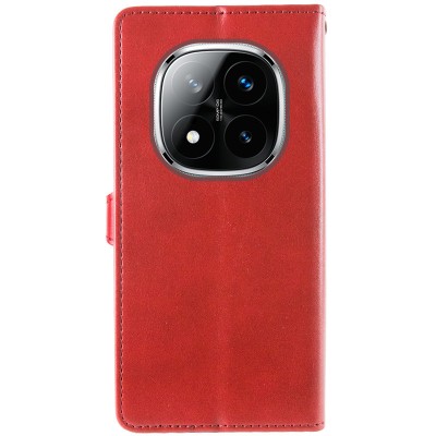Шкіряний чохол-книжка GETMAN Gallant (PU) для Xiaomi Redmi Note 14 Pro 5G / 14 Pro+ Червоний Шкіряний чохол-книжка GETMAN Gallant (PU) для Xiaomi Redmi Note 14 Pro 5G / 14 Pro+ Червоний