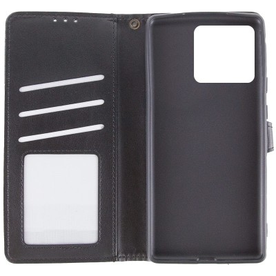Шкіряний чохол-книжка GETMAN Gallant (PU) для ZTE Blade A55 4G Чорний Шкіряний чохол-книжка GETMAN Gallant (PU) для ZTE Blade A55 4G Чорний
