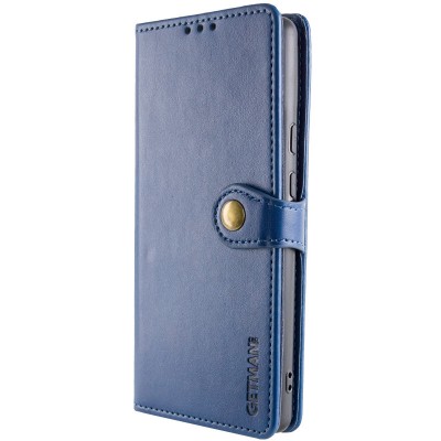 Шкіряний чохол-книжка GETMAN Gallant (PU) для ZTE Blade A75 4G Синій