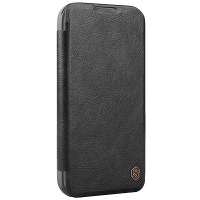 Шкіряний чохол-книжка Nillkin Qin Prop для Apple iPhone 16 (6.1") Black Шкіряний чохол-книжка Nillkin Qin Prop для Apple iPhone 16 (6.1") Black