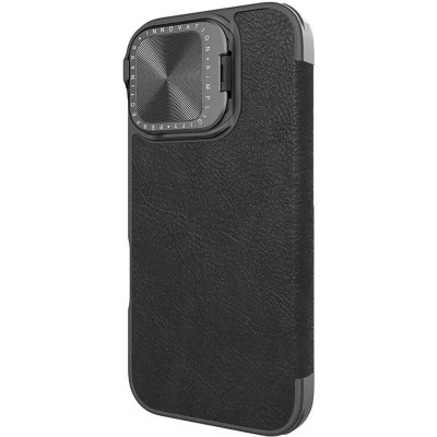 Шкіряний чохол-книжка Nillkin Qin Prop для Apple iPhone 16 (6.1") Black Шкіряний чохол-книжка Nillkin Qin Prop для Apple iPhone 16 (6.1") Black