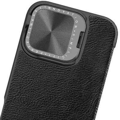 Шкіряний чохол-книжка Nillkin Qin Prop для Apple iPhone 16 (6.1") Black Шкіряний чохол-книжка Nillkin Qin Prop для Apple iPhone 16 (6.1") Black