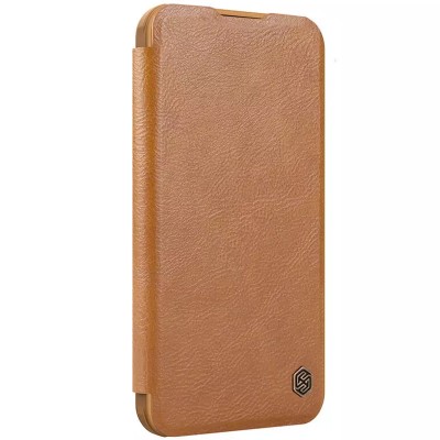 Шкіряний чохол-книжка Nillkin Qin Prop для Apple iPhone 16 Pro Max (6.9") Brown