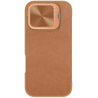 Шкіряний чохол-книжка Nillkin Qin Prop для Apple iPhone 16 Pro Max (6.9") Brown